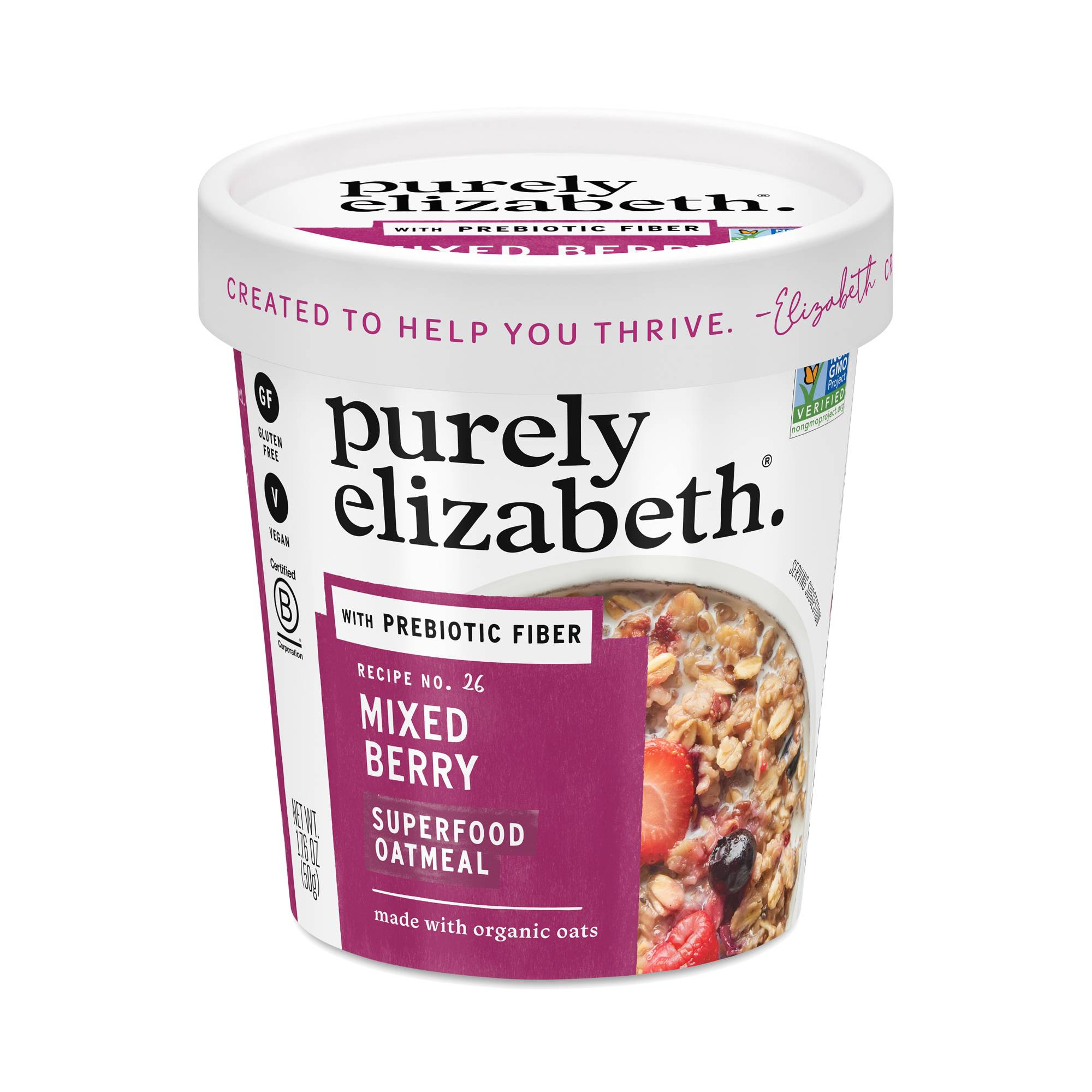Superfood Oatmeal Cup, Mixed Berry