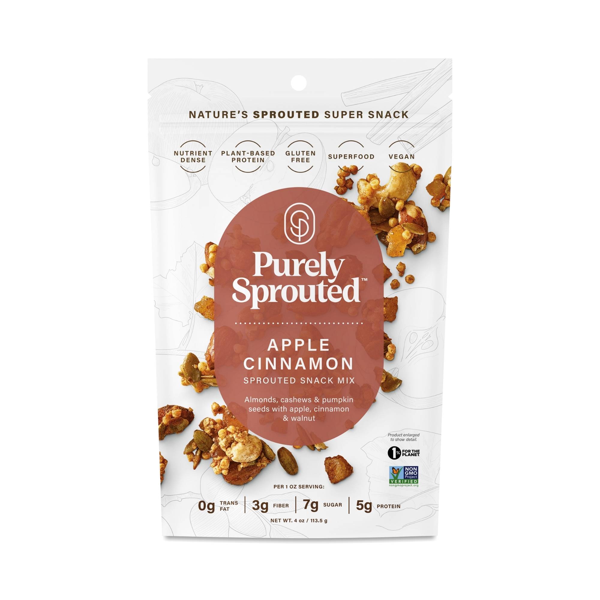Sprouted Snack Mix, Apple Cinnamon