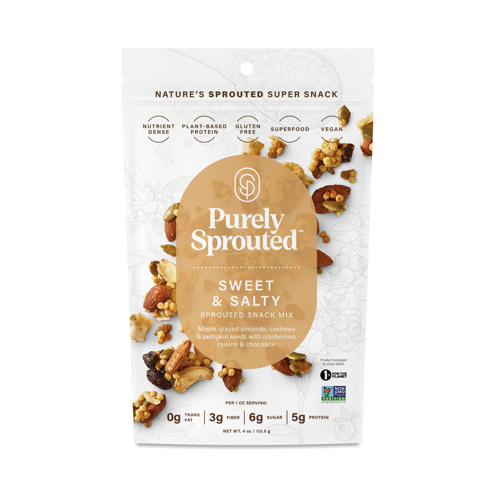 Sprouted Snack Mix, Sweet & Salty