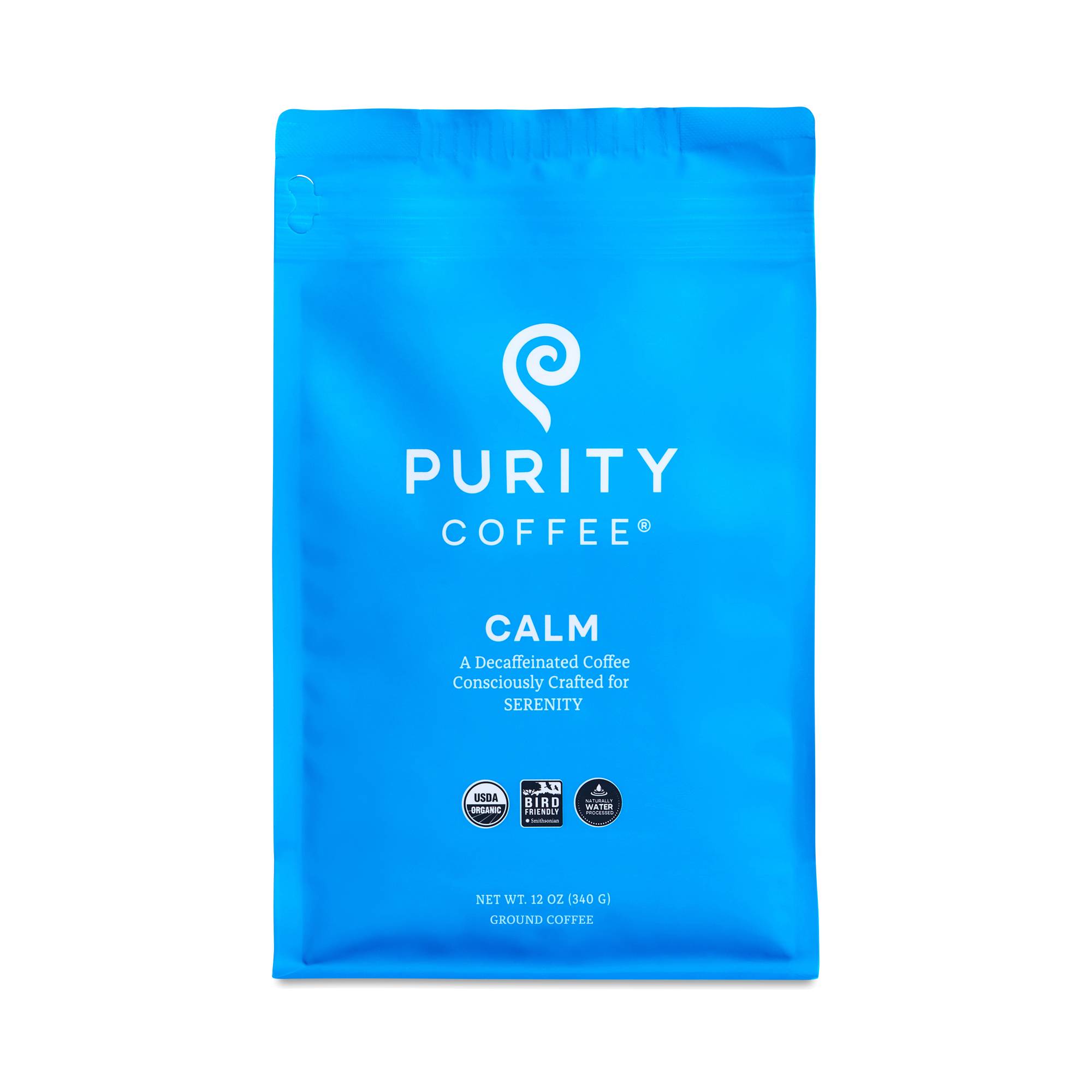 Organic Decaf Ground Coffee, Calm Medium Roast