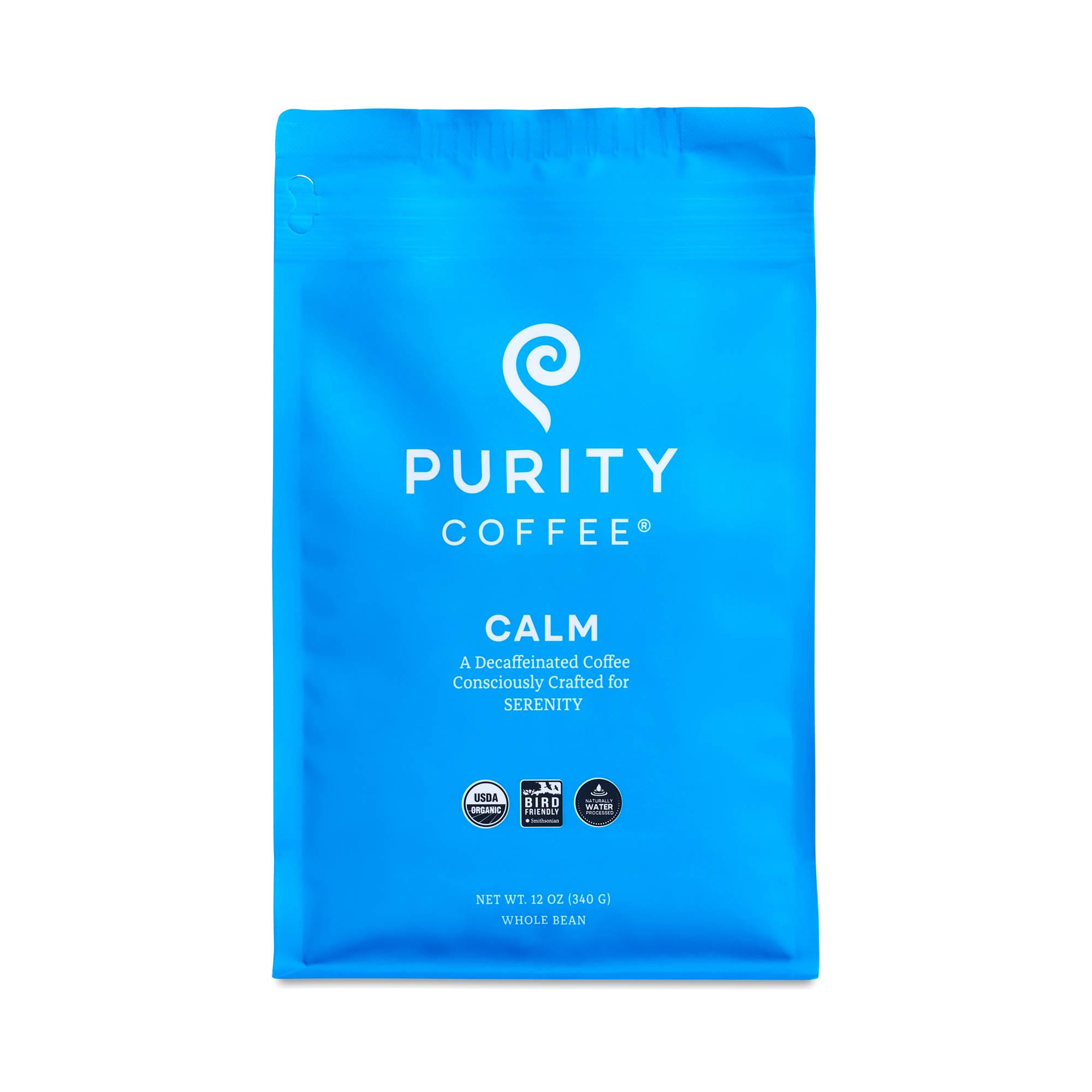 Organic Decaf Whole Bean Coffee, Calm Medium Roast