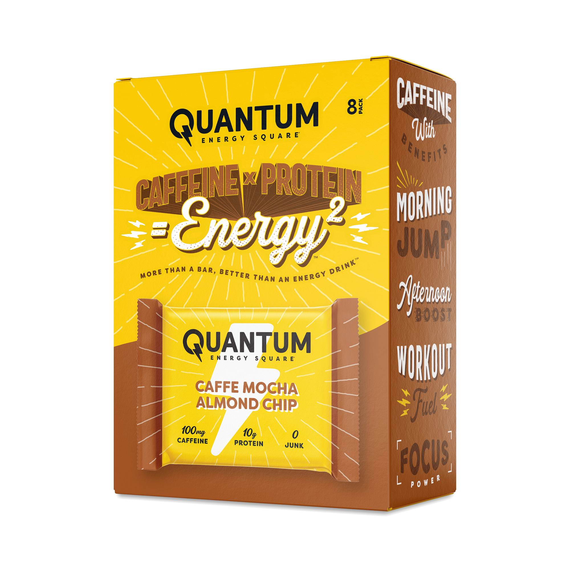 Caffeine & Protein Bars, Caffe Mocha Almond Chip