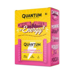 Caffeine & Protein Bars, Dark Chocolate Pink Himalayan Salt, Value Size