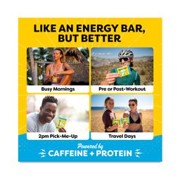 Caffeine & Protein Bars, Peanut Butter Dark Chocolate, Value Size