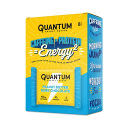 Caffeine & Protein Bars, Peanut Butter Dark Chocolate, Value Size