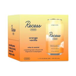 Mood Magnesium Infused Sparkling Water, Orange Vanilla