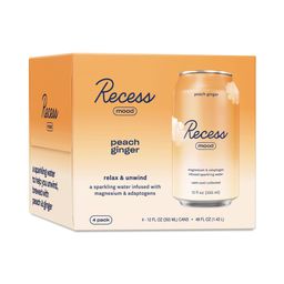 Mood Magnesium Infused Sparkling Water, Peach Ginger