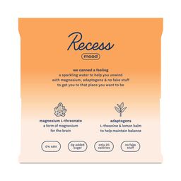 Mood Magnesium Infused Sparkling Water, Peach Ginger