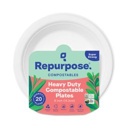 Heavy Duty Compostable 6" Dessert Plates