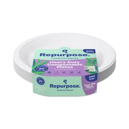 Heavy Duty Compostable 9" Everyday Plates