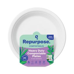 Heavy Duty Compostable 9" Everyday Plates