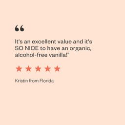 Organic Vanilla Flavor, Alcohol Free