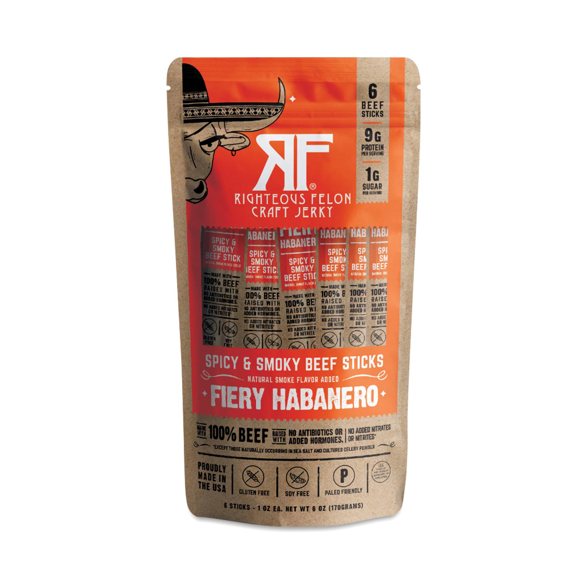 Beef Sticks, Fiery Habanero