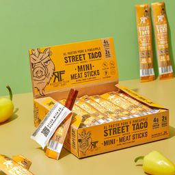 Mini Pork Sticks, Street Taco