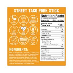 Pork Sticks, Street Taco