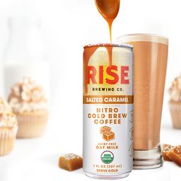 Nitro Cold Brew Coffee, Oat Milk Salted Caramel
