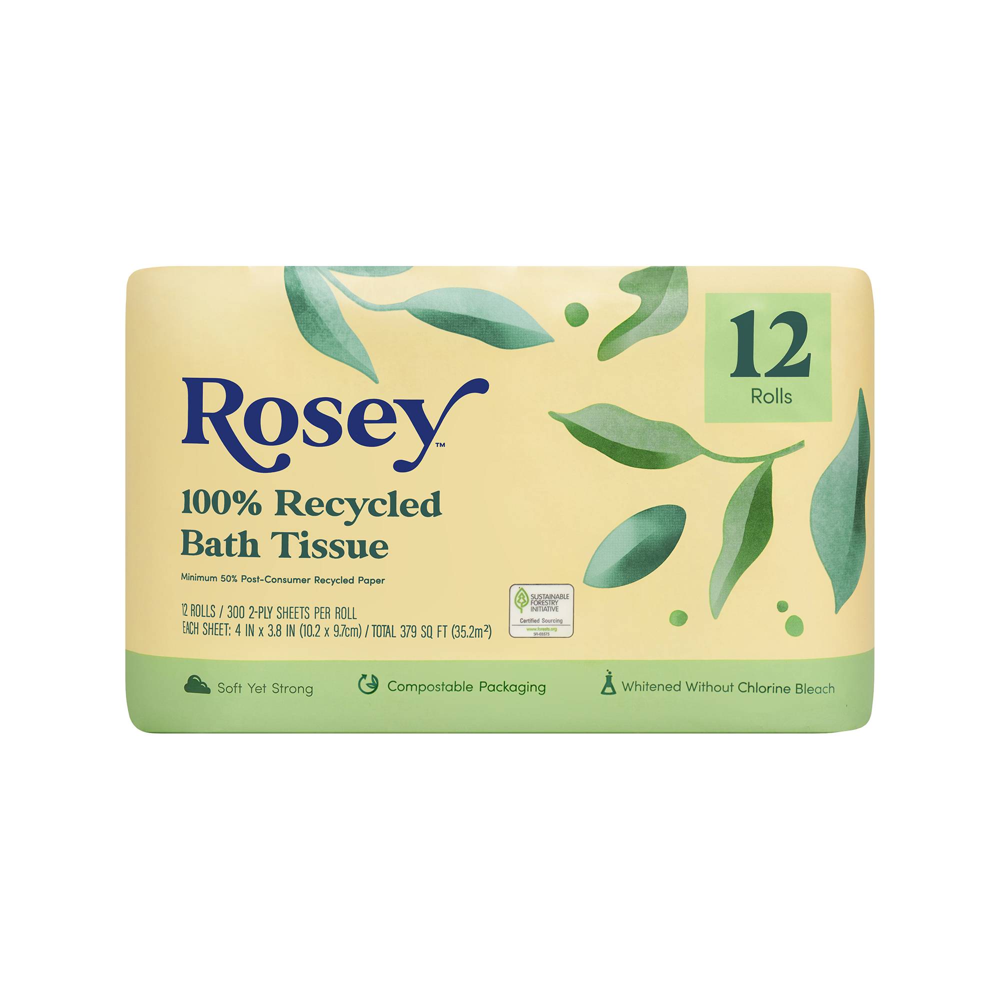 100% Recycled Bath Tissue