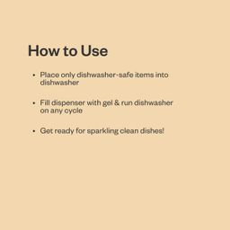 Dishwasher Detergent Gel, Unscented