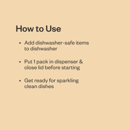 Dishwasher Detergent Packs, Fresh Lemon