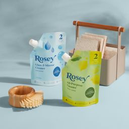 Spray Bottle & Cleaner Concentrate Bundle, Glass & Mirror