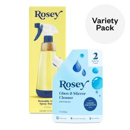 Spray Bottle & Cleaner Concentrate Bundle, Glass & Mirror