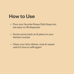 Reusable Glass Dish Soap Dispenser