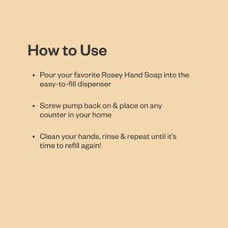 Reusable Glass Hand Soap Dispenser