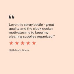 Reusable Glass Spray Bottle, Sunshine