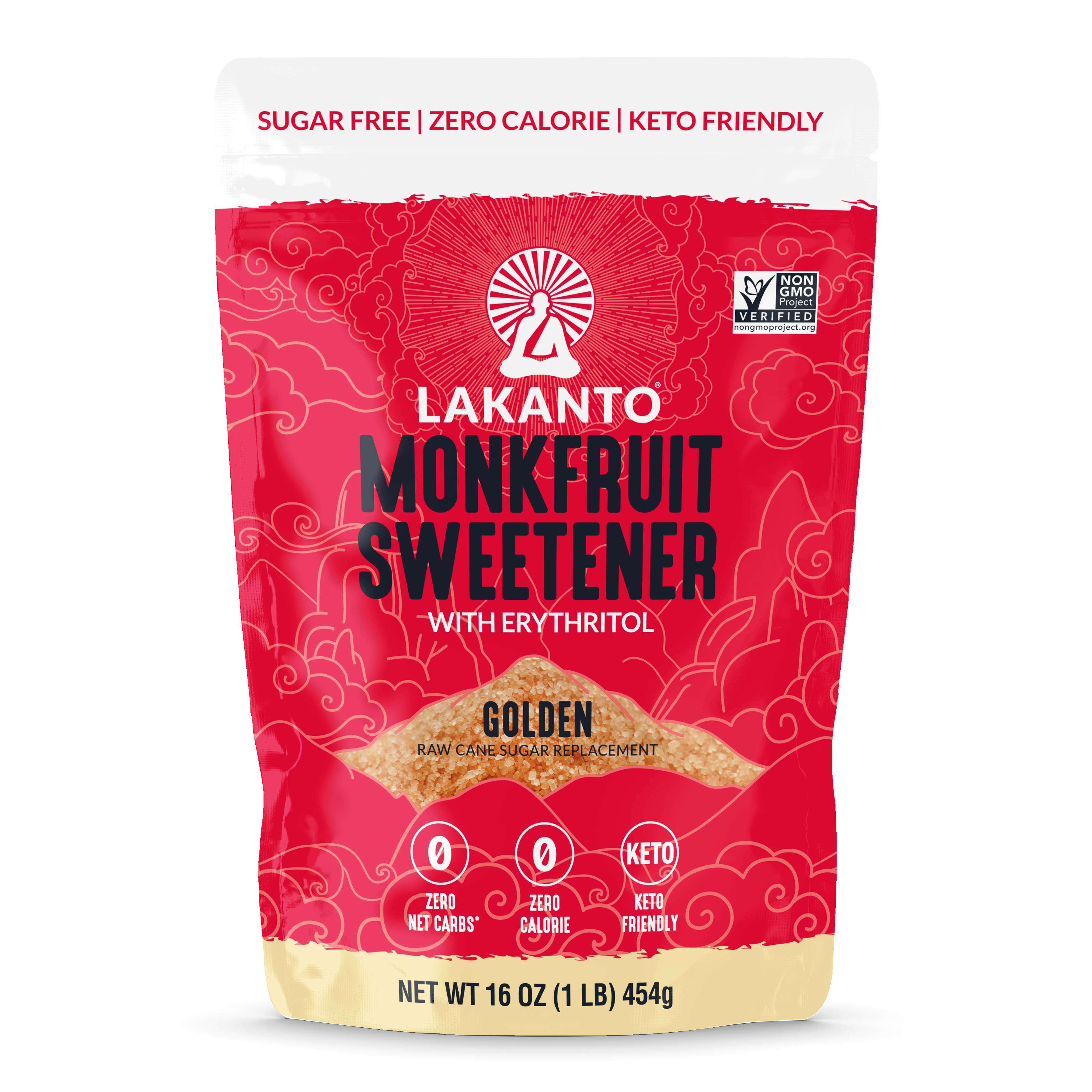 Lakanto Golden Monkfruit Sweetener with Erythritol 16 oz