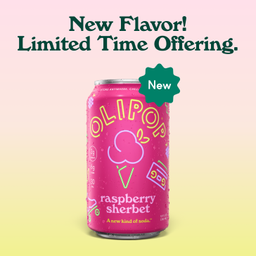 Prebiotic Soda, Raspberry Sherbet