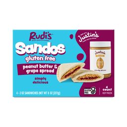 Gluten Free Sandos, Peanut Butter & Grape Spread