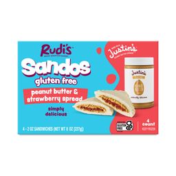 Gluten Free Sandos, Peanut Butter & Strawberry Spread