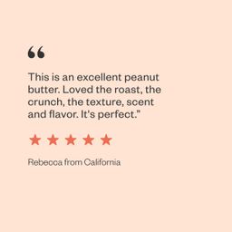 Crunchy Peanut Butter, Dark Roasted