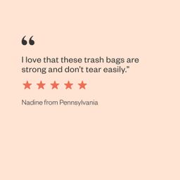 100% Reclaimed Plastic Small Trash Bags, 4 Gallon
