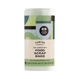 Compostable Food Scrap Bags, 2.6 Gallon