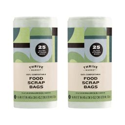 Compostable Food Scrap Bags, 2.6 Gallon