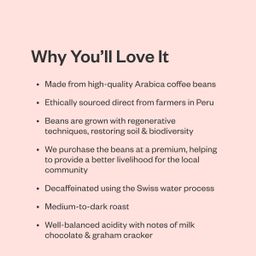 Decaffeinated Coffee, Regeneratively Grown Organic, Ground