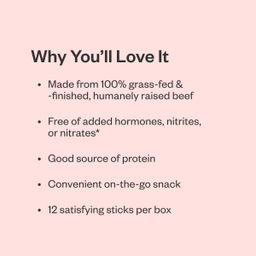 Grass-Fed Beef Sticks, Original 2-pack