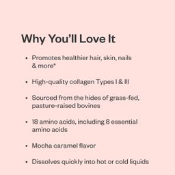 Grass-Fed Collagen Peptides, Mocha Caramel