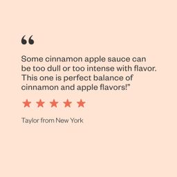 Organic Apple Sauce, Cinnamon