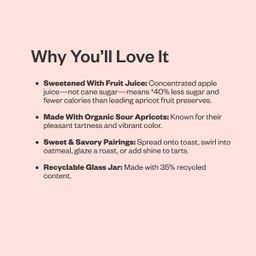 Organic Apricot Fruit Spread