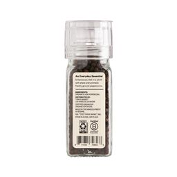 Organic Black Peppercorns Grinder, Whole