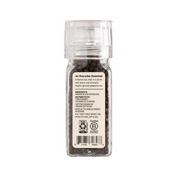 Organic Black Peppercorns Grinder, Whole