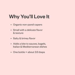 Organic Capers, Non-Pareil
