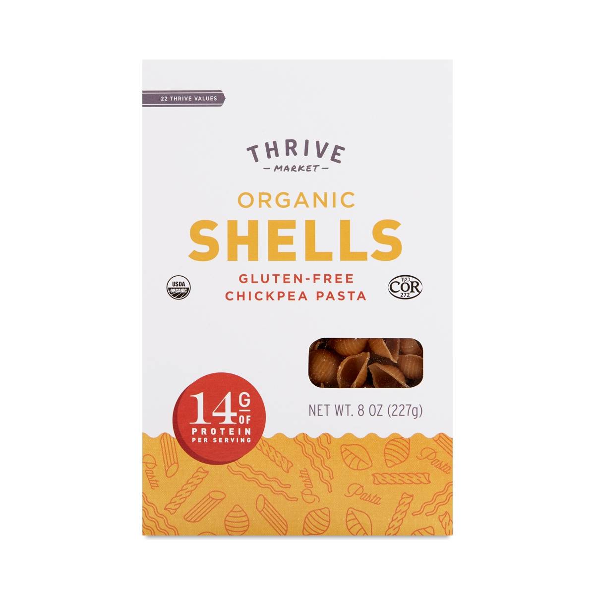 Organic Chickpea Pasta, Shells