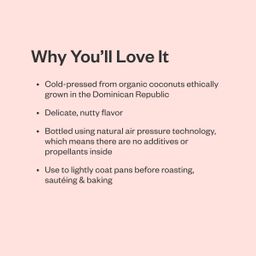 Organic Coconut Oil Spray
