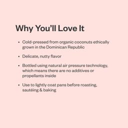 Organic Coconut Oil Spray