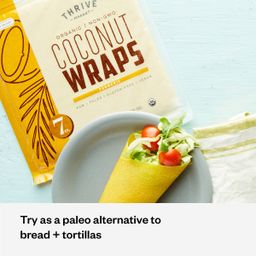Organic Coconut Wraps, Turmeric