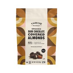 Organic Dark Chocolate Covered Almonds