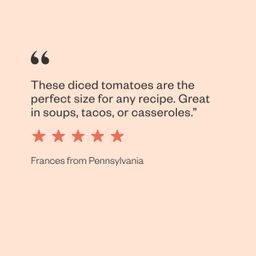 Organic Diced Tomatoes, No Salt Added